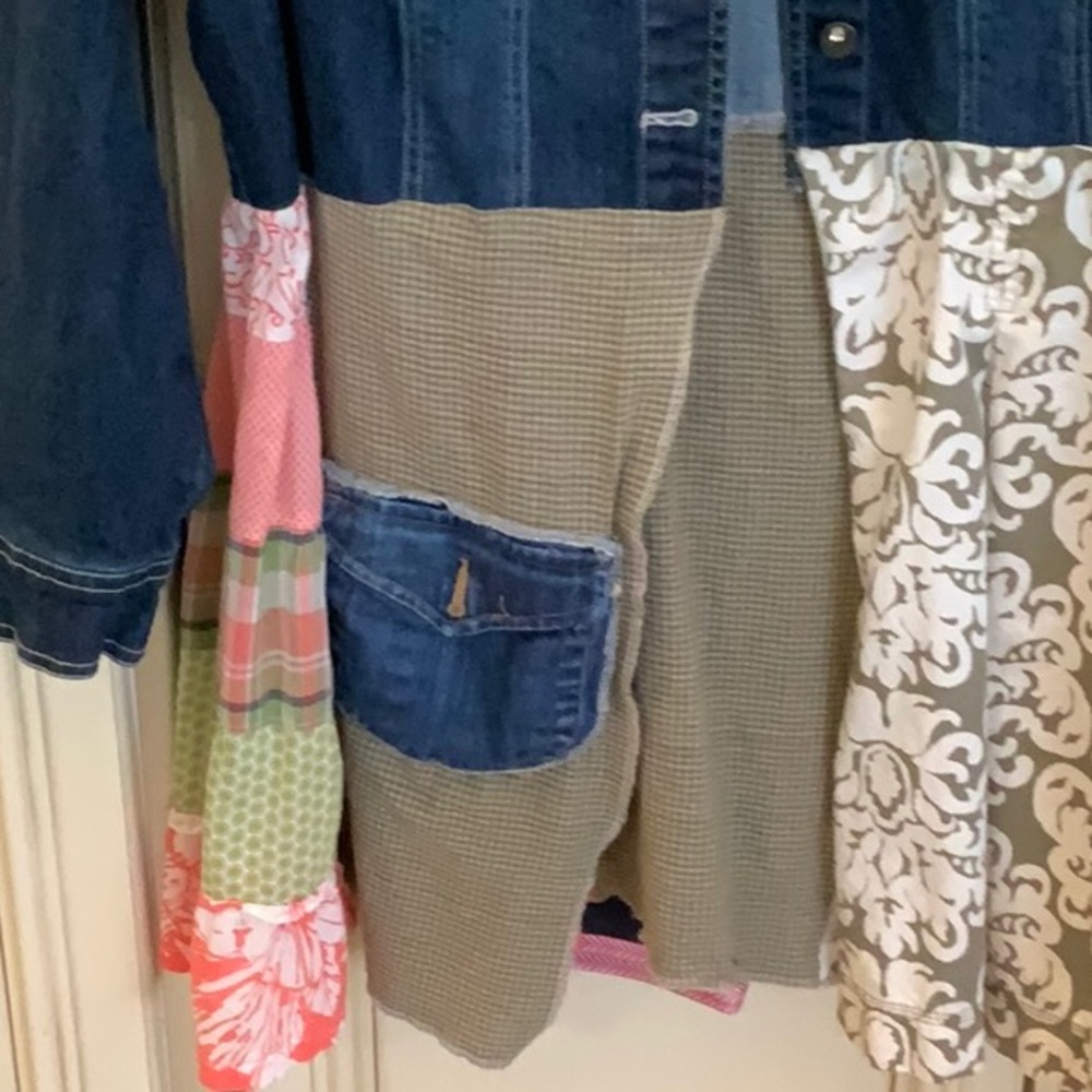 Patchwork Denim Jacket - image 5